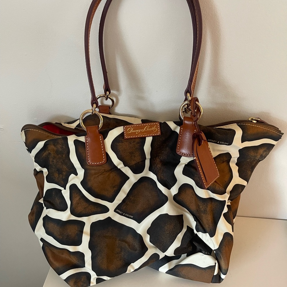 Dooney & Bourke Giraffe Canvas Tote Bag
